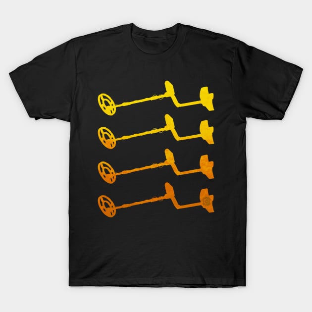 Detectorists Quadruple Detectors by Eye Voodoo T-Shirt by eyevoodoo